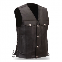 Motorcycle Leather Vest